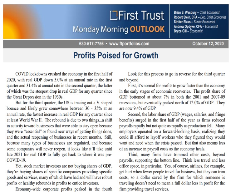Profits Poised for Growth