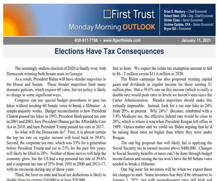 Elections Have Tax Consequences