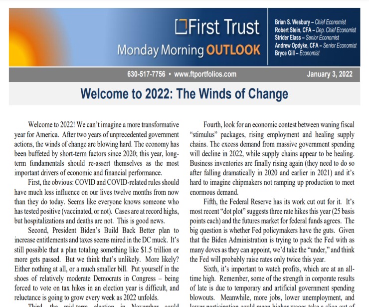 Welcome to 2022: The Winds of Change