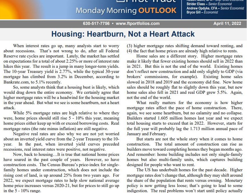 Housing: Heartburn, Not a Heart Attack