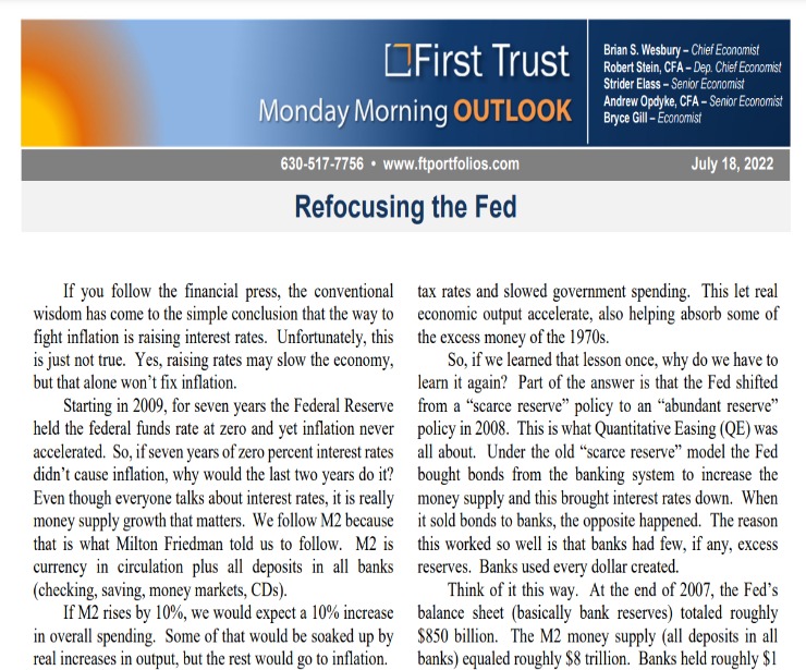 Refocusing the Fed