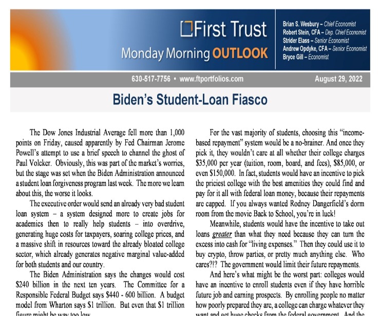 Biden’s Student-Loan Fiasco